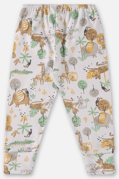Calça em algodão off white safari Up Baby