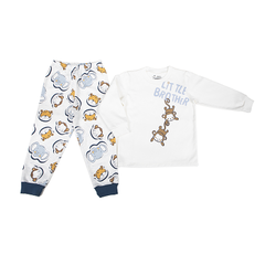 Pijama little brother off white moletinho flanelado-Have Fun - comprar online