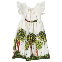 Vestido Precoce laço nas costas limão siciliano na internet