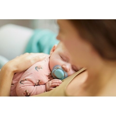 Chupeta Ultra Soft 0-6m lisa azul e verde (Dupla)-Philips Avent - Helena Magalhães
