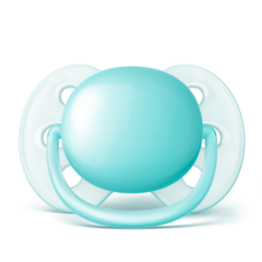Chupeta Ultra Soft 0-6m lisa azul e verde (Dupla)-Philips Avent - loja online