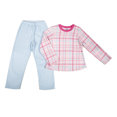 Pijama xadrez azul c rosa soft- Have Fun na internet