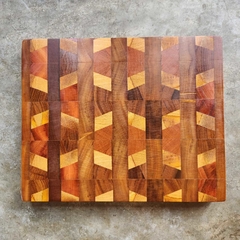 Tábua de fibra invertida - Padrão mosáico 30x24cm na internet