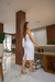 Vestido Madeline Estilo Midi - Branco em neocrepe na internet