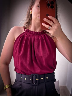 Regata Trapézio Plissada - loja online