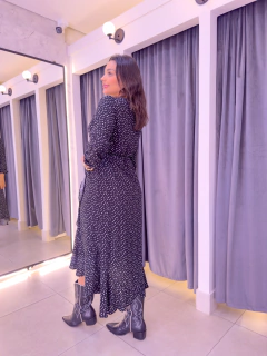 Vestido Envelope Poá Zara - comprar online