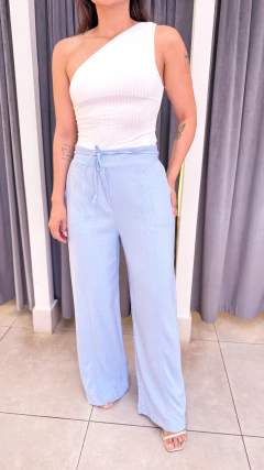 Calça Pantalona Linho Forrada