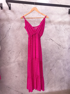 Vestido Alça Midi Poá - loja online
