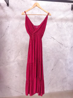 Vestido Alça Midi Poá - comprar online