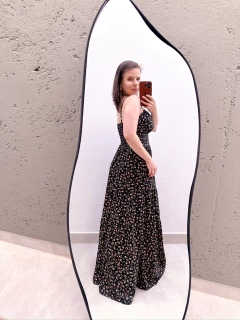 Vestido Liberty Drapeado Busto na internet