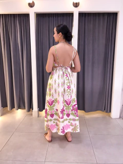 Imagem do Vestido Jasmin Crepinho Estampado