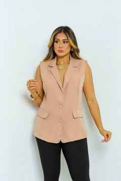 Colete Alongado Alfaiataria - Penduricalho Modas