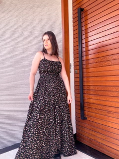 Vestido Liberty Drapeado Busto - comprar online