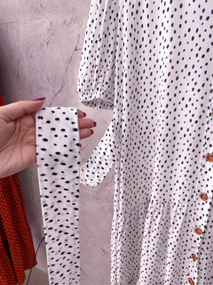 Vestido Beatriz Botões Poá - comprar online