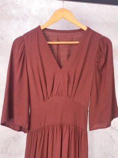 Vestido Midi Manga Flaire na internet