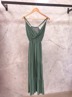 Vestido Alça Midi Poá - Penduricalho Modas