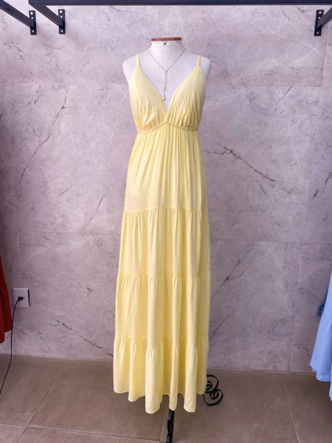 Vestido Amarração Decote V - comprar online