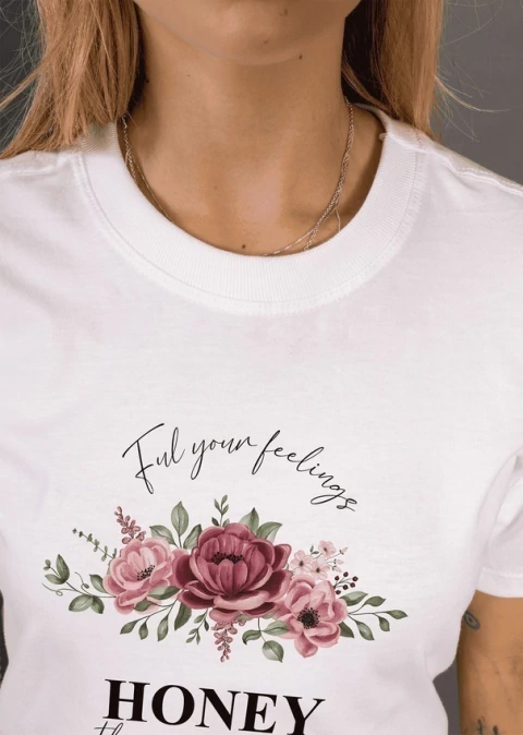 T-shirt Flores Honey - comprar online