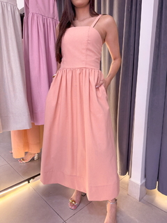Vestido Linho Midi com Bolso na internet