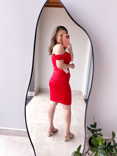 Vestido Curto Corset Acetinado na internet