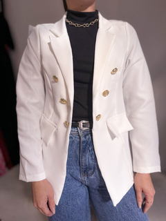 Blazer Alfaiataria Botões Sem Forro - comprar online