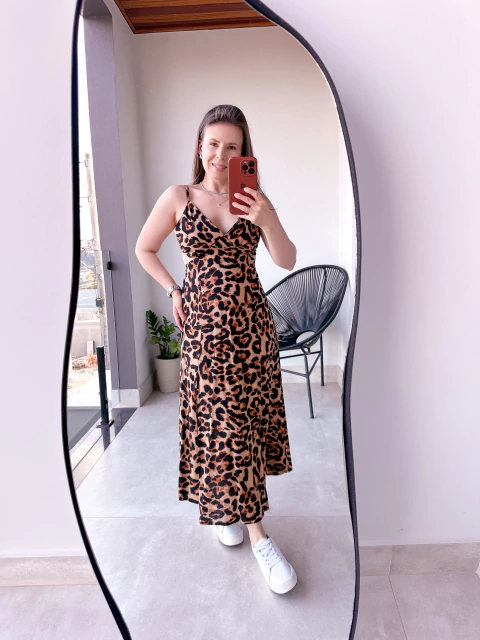 Vestido Jasmim Animal Print - comprar online