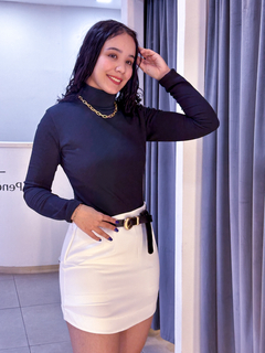 Blusa golinha Manga Longa canelada peluciada - loja online