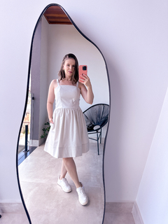 Vestido Linho Curto com Bolso - comprar online