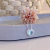 Colar Luxo Coração Cravejado com Zircônia Cristal e Azul na internet