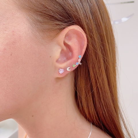 Piercing Fake Zircônias Coloridas
