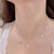 Choker de Prata Elo Aberto Várias estrelas