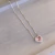 Colar Luxo Coração Cravejado com Zircônia Cristal e Rosa na internet
