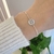 Pulseira de Prata Medalha Redonda Pequena Personalizável - Frente e Verso - Like Pratas - Joias em prata 925