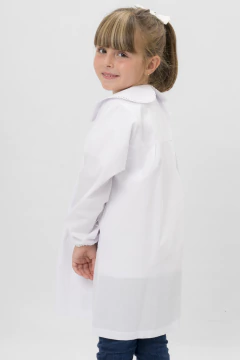 Imagen de Guardapolvo Primaria - Blanco - Mangas Largas | Modelo Bailarina