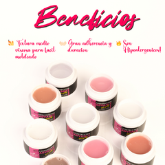 Kit 3 Geles de Construcción Advance x30 G + Adhere + Bonder + 2 Limas + Clarificador - By SaraC