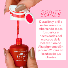 Kit 3 Esmaltes Semipermanentes x 17 Ml + Removedor de Uñas 125 Ml + Top Coat + Base Coat en internet