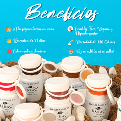 Kit 3 Esmaltes Semipermanentes x 17 Ml + Removedor de Uñas 125 Ml + Top Coat + Base Coat - By SaraC