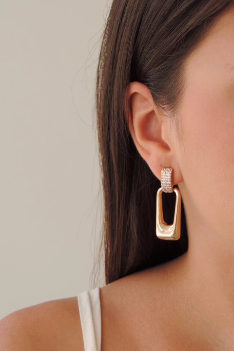 Brinco Retangular Aberto - comprar online