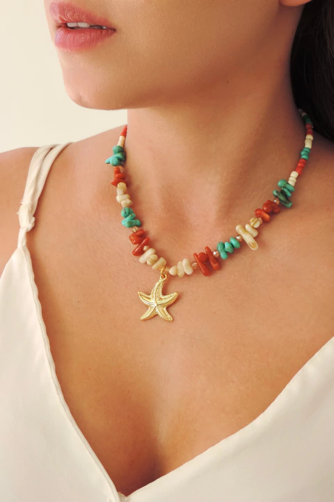 Colar Pedras Estrela do Mar - comprar online