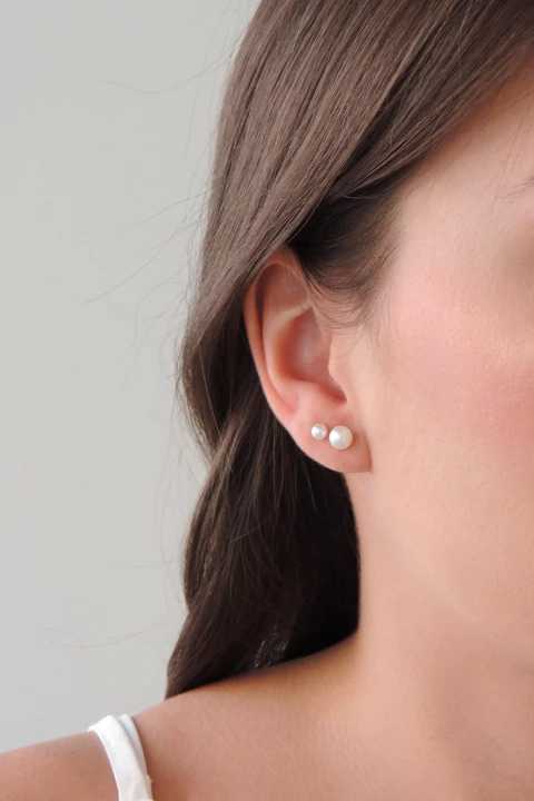 Trio de Brincos Pérola Delicado - comprar online