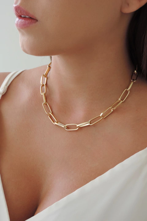 Chocker Corrente Elo Oval - comprar online