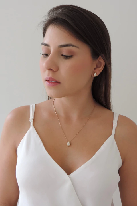 Conjunto Gota Cravejado - comprar online