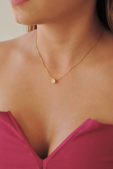 Colar Ponto de Luz Zircônias