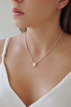 Chocker Riviera Pingente Retangular