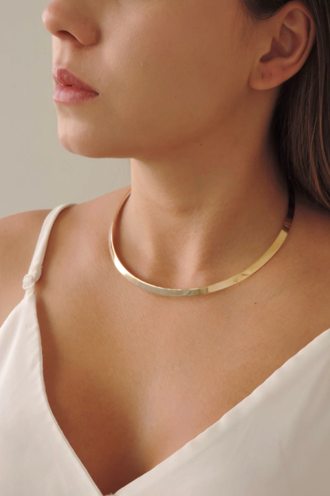 Gargantilha Aro Achatado