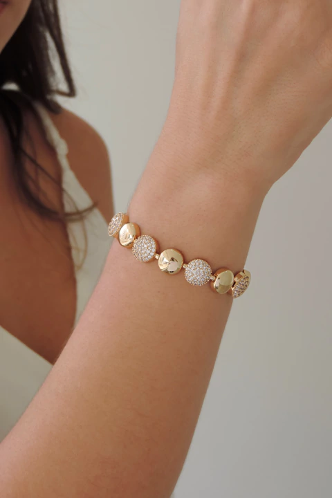 Pulseira Esferas Luxo - comprar online