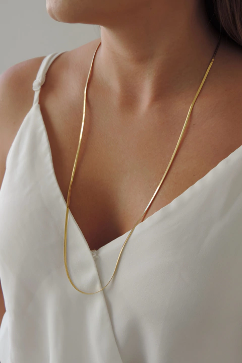 Colar Longo Malha Italiana