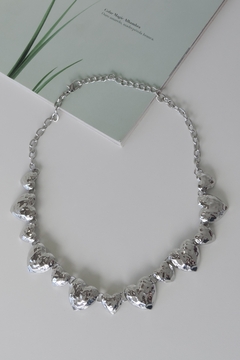 Chocker Max Coração Martelado - Boug Acessórios