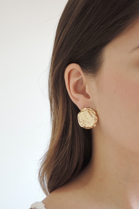 Brinco Botão Martelado - comprar online