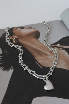 Chocker Elo Inspired Pingente Coração - Boug Acessórios